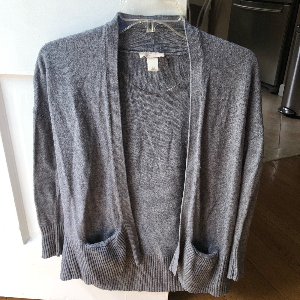 Loft Grey Cardigan (XS/S)